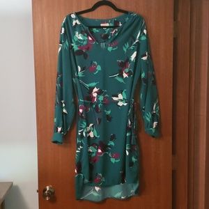 XL Printed Crepe Tunic Dress